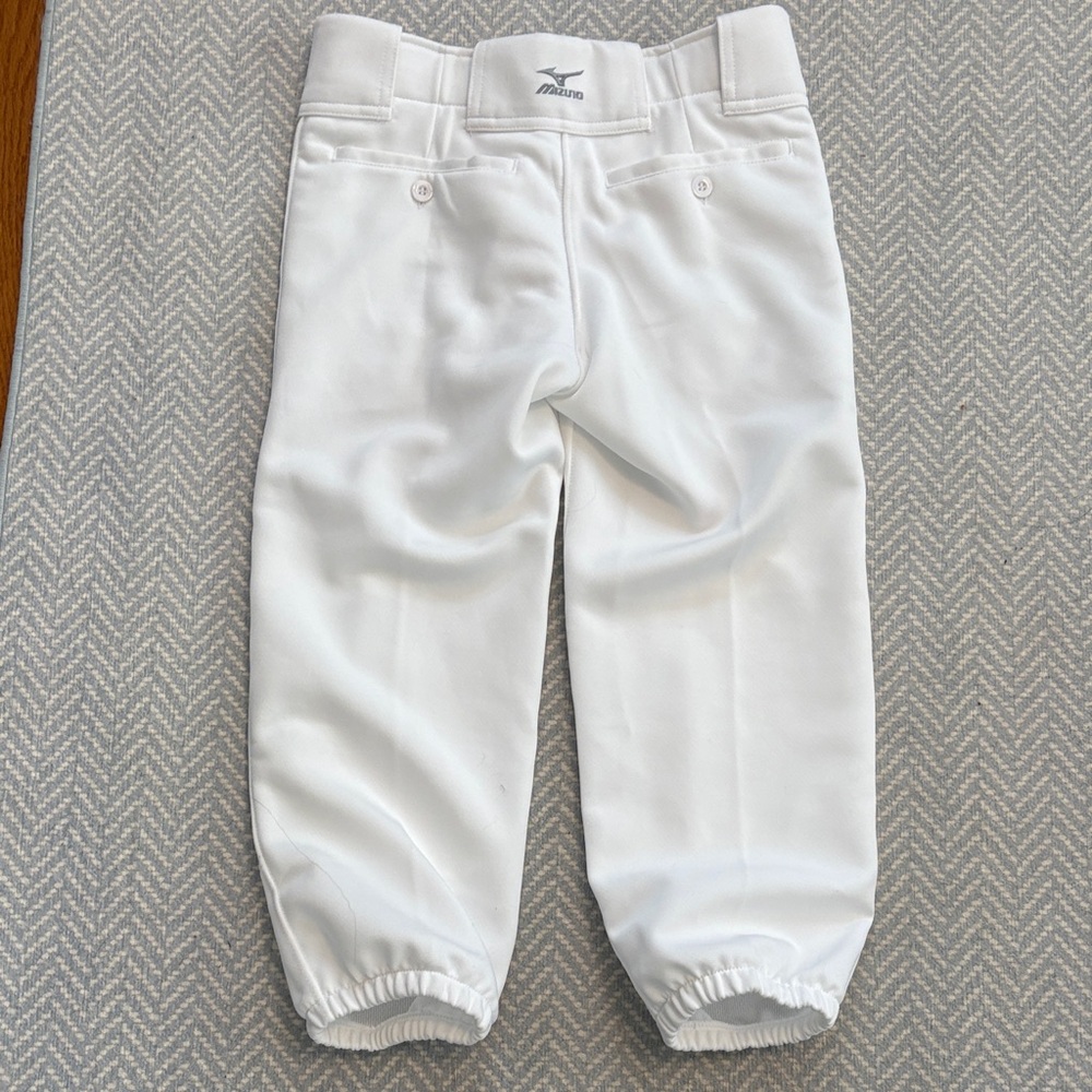 Mizuno White Girls Softball Pants - Picture 3 of 3